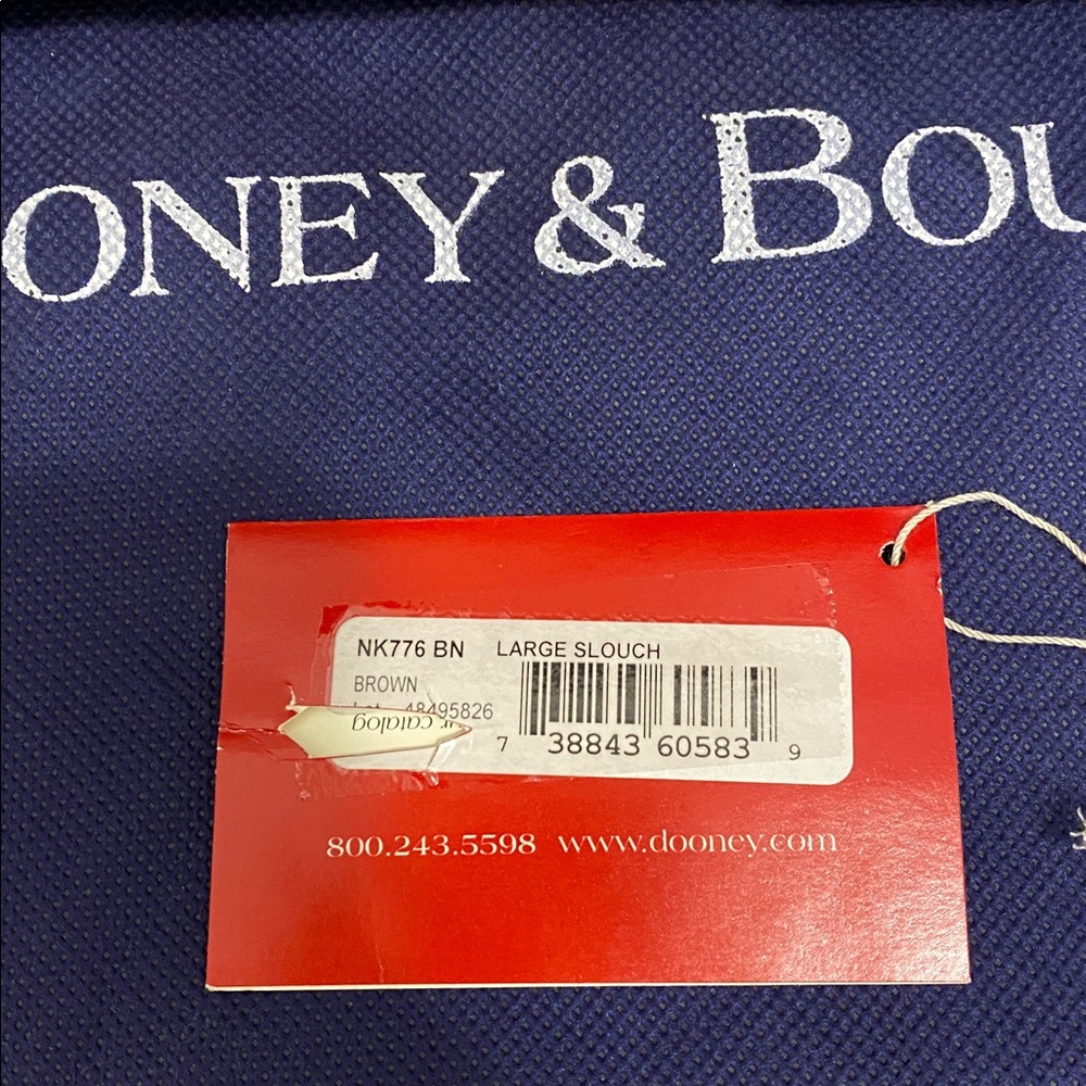 Dooney & Bourke Tan and Black Nubuck Shoulder Bag - Picture 6 of 14